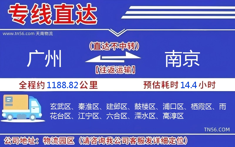 广州到南京物流公司