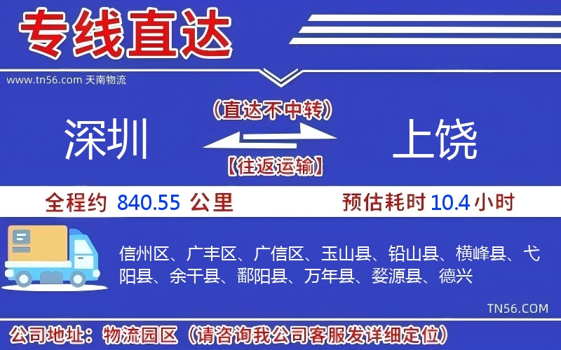 深圳到上饶物流公司