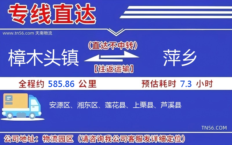 樟木头镇到萍乡物流公司