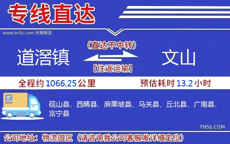 道滘镇到文山物流公司 道滘镇到文山物流公司