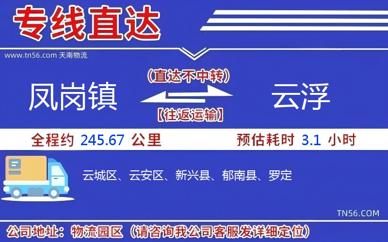 凤岗镇到云浮物流公司 凤岗镇到云浮物流公司