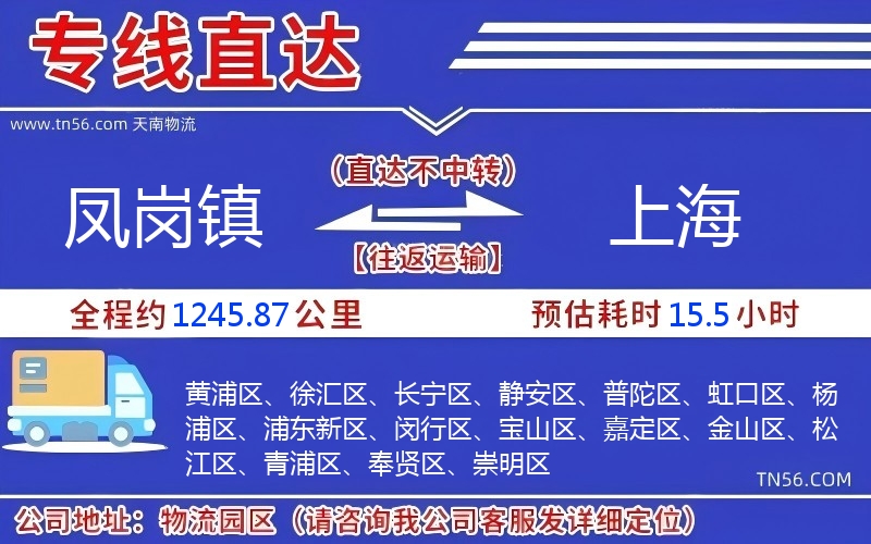 凤岗镇到上海物流公司 凤岗镇到上海物流公司