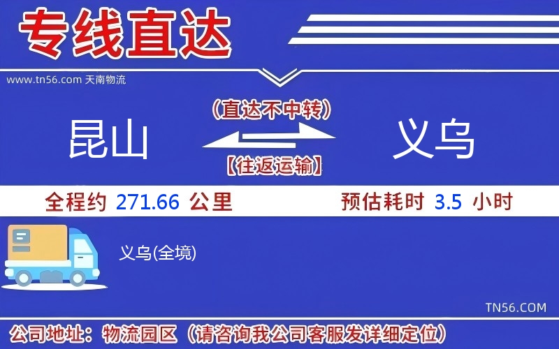 昆山到义乌物流公司 昆山到义乌物流公司